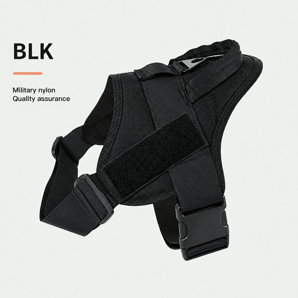Adjustable Dog Harness for Medium & Large Dogs – Durable 1050D Nylon No-Pull Vest Harness
