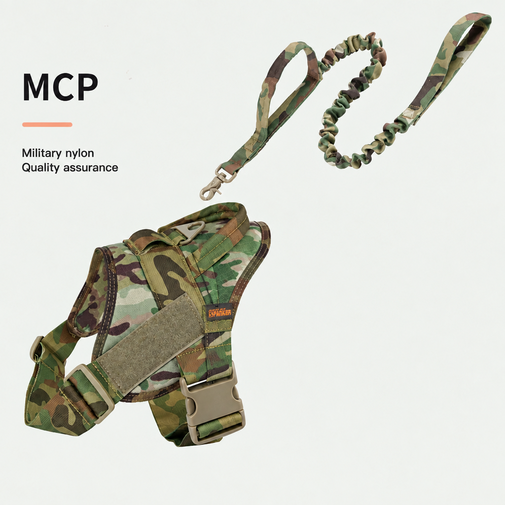 Adjustable Dog Harness for Medium & Large Dogs – Durable 1050D Nylon No-Pull Vest Harness